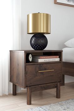 Calverson Mocha Nightstand - Ornate Home Boston Bedroom, Apartment Refresh, Industrial Bedside Tables, California Apartment, Brown Nightstands, Diy Nightstand, Bedroom Setup, Glass Furniture, Furniture Showroom