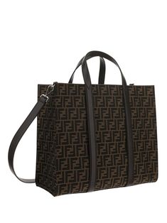 Outside: 62% Polyester, 33% Cotton, 5% Resin Inside: 63% Cotton, 34% Polyester, 3% Acrylic Fendi Monogram, Fendi Men, Fendi Women, Fendi Tote, Fendi Handbag, Fendi Handbags, Men's Totes, Monogram Tote Bags, Monogram Tote