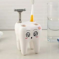 Dental toothbrush Holder Lovely Cartoon toothbrush Holder Sanitary Ware Dental Description: Product Size :82*82*104Mm Product Weight: 66G (Including 90G Packaging) Product Material :Abs Product Color: White Environmental Protection Safety Material: The Original Package Of Environmental Protection Abs Material, With Impact Resistance, Heat Resistance, Low Temperature Resistance,Chemical Resistance Good Performance Handy Cleaning: The toothbrush Holder With Cute Shape Is Vivid, Easy to Disassemble Toilet Accessories Set, Cartoon Toothbrush, Cartoon Tooth, Electric Toothbrush Holder, Bathroom Tool, Toothbrush Holder Wall, Toothbrush And Toothpaste Holder, Razor Holder, Cute Tooth