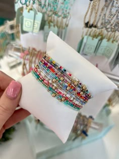 Spring 2024 Hope Unwritten Bracelet – The Lovely Closet Enewton Hope Unwritten, Pink Rainbow Aesthetic, Enewton Stack, Enewton Bracelets Stacks, Bracket Ideas, Beaded Bracelet Stack, Gold Bead Bracelet, I Love Gold, Golden Bracelet