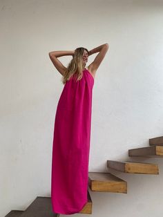 Elevate your beach style with the Handmade Backless Maxi Beach Dress ZOE, crafted from organic cotton. Embrace sustainable fashion while feeling confident and comfortable in this stunning dress. Perfect for sun-soaked days, its backless design adds a touch of allure to your look. Add it to your wardrobe today!We are so proud to make Artisanal Organic Clothing using only RAW Cotton that feels and looks very basic and natural. Our clothes do not only look natural and beautiful, but they are also m Strapless Halter Dress For Beach Season, Strapless Halter Dress For Beach, Cotton Beach Dress For Summer Outings, Cotton Beachy Dress For Poolside, Sleeveless Cotton Beach Dress For Summer Outings, Beachy Cotton Dress For Poolside, Chic Cotton Maxi Dress For The Beach, Cotton Beachy Dress For Summer Outings, Cotton Beachy Dresses For Summer