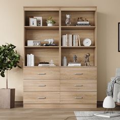 a living room scene with focus on the dresser