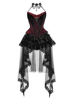 ❤dutchess gothic velvet long-tail belted suspender tulle dress suit❤︎ Gothic Corset Belt For Costume Party, Gothic Overbust Corset Belt For Costume Party, Gothic Corset Belt With Corset Back For Halloween, Gothic Underbust Corset Dress For Alternative Fashion, Punk Style Overbust Corset Dress With Corset Back, Steampunk Corset Belt For Halloween Party, Steampunk Corset Dress For Halloween Party, Gothic Costume Dress With Overbust Shape, Gothic Costume Dress With Overbust