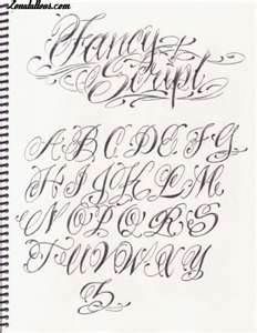 a notebook with some writing on it and the words fancy script written in cursive font