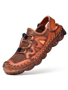 ▶[Breathable] This hiking sandals is made of PU and webbing, mesh lining absorbs moisture and enhances breathability. Provide you with cool and comfort all-day long. It is an excellent choice for casual wear, beach, walking, climbing, hiking, fishing, river tracing and other water sports.▶[Anti-collision] Qiucdzi sport sandals inspired by outdoor shoes, anti-collision toe cap fully wraps the toe can effectively enhance the protection of the toe cap and prevent toe damage caused by kicking stones Brown Synthetic Sport Sandals For Summer, Non-slip Brown Sport Sandals For Vacation, Brown Non-slip Sport Sandals For Vacation, Brown Slip-on Sport Sandals For Vacation, Brown Sport Sandals For Spring Beach Occasion, Non-slip Brown Sport Sandals For Beach, Brown Non-slip Sport Sandals For Beach, Leather Sport Sandals For Beach In Summer, Brown Non-slip Open Toe Sport Sandals