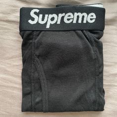 Authentic From Supreme Size Medium One Boxer Brief For $25 Black Boxers, Fit Ideas, Boxer Briefs, Briefs, Halloween Costume, Socks, Man Shop, Size Medium, Collage