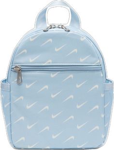 Light Blue Backpack With Zipper Closure, Blue Sports Bag With Zipper Closure, Blue Sports Backpack With Zipper Closure, Blue Sports Bags With Zipper Closure, Sporty Blue Backpack With Zipper Closure, Nike Casual Bags For Students, Nike Student Backpack, Casual Nike Bags For Students, Nike Standard Student Backpack