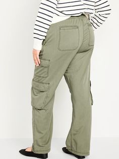 Mid-Rise Cargo Pants | Old Navy Grad School, Cargo Pants Women, Cargo Pant, Back Patch, Petite Size, Drawstring Waist, Cargo Pants, Mid Rise, Old Navy