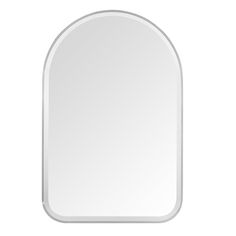 an oval shaped mirror on a white background