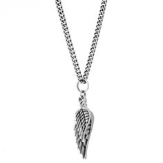 king baby double wing pendant Silver Necklace With Curb Chain And Round Pendant, Curb Chain Pendant Necklace, Silver Jewelry With Curb Chain And Round Pendant, Silver Pendant Jewelry With Curb Chain, White Gold Pendant With Curb Chain, White Gold Pendant Necklace With Curb Chain, Sterling Silver White Gold Box Chain Necklace, Elegant Silver Charm Necklace With Curb Chain, Symbolic White Gold Box Chain Necklaces