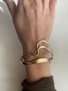 Handmade solid bronze line bracelet  Fits a 6-7 inch wrist Modern Hand Forged Metal Bracelet, Handmade Modern Brass Cuff Bracelet, Modern Gold Brass Bangle Bracelet, Modern Gold-toned Brass Bangle Bracelet, Adjustable Matte Gold Brass Bracelets, Modern Brass Bangle For Everyday Wear, Modern Hand Forged Brass Bracelets, Minimalist Hand Forged Brass Bracelets, Modern Bronze Bracelet Jewelry