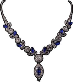 Royal Blue Crystal Jewelry For Wedding, Formal Sapphire Jewelry With Rhinestones, Royal Blue Crystal Jewelry For Party, Elegant Blue Crystal Rhinestone Necklace, Blue Sparkling Stones Necklace For Wedding, Elegant Blue Rhinestone Necklace With Sparkling Stones, Blue Necklaces With Sparkling Stones For Wedding, Blue Sparkling Stone Necklaces For Wedding, Blue Rhinestone Necklace For Evening