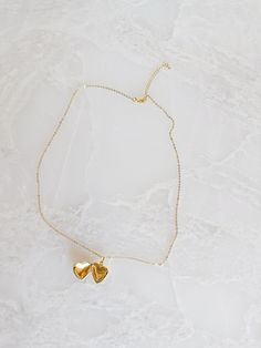 Gold heart locket necklace Gold Heart Locket Necklace, Gold Heart Locket, Heart Locket Necklace, Gold Locket, Mini Heart, Heart Locket, Classic Gold, Long Style, The Good Old Days