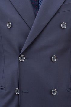 This suit is defined by a supreme style and elegance. Made from S130's wool & lycra, this double breasted 3-button fit carries peaked lapels, jetted trim pockets and comes accompanied by flat front trousers with button fly and plain hem, all in a shiny and brilliant weave - Jacket: Red Carpet Collection Doublebreasted three buttons jacket Extrafine wool-voile cloth Peaked lapels Lined and completely unstructured Three buttons closure Four button cuffs with tailored open button holes Three front Woven Jacket, Jacket Buttons, Double Breasted Suit Jacket, Metal Buttons, Double Breasted, Red Carpet, Suit Jacket, Carpet, Trousers