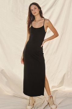 Ribbed knit maxi dress. Linen Bottoms, Knit Maxi Dress, Bodycon Maxi Dresses, Maxi Knit Dress, Strapless Tops, Loungewear Sets, Linen Dresses, Sweater Blouse, Black Maxi Dress