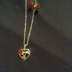 Heart Necklace With Rose Accent And Comes With A Pair Of Rose Earrings. Absolutely Beautiful Set. Never Worn. Metal Rose Design Jewelry For Valentine's Day, Valentine's Day Metal Jewelry With Rose Design, Rose Earrings, Heart Necklace, Womens Sizes, Women Jewelry, Women Shopping, Black, Color