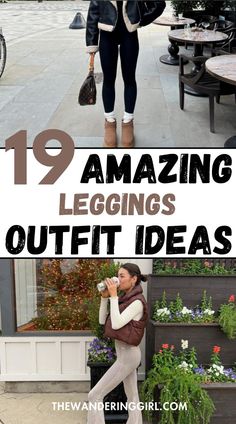 Save this pin for 19+ best casual leggings outfit ideas that are cozy, stylish, and casual! If you want to wear black leggings, yoga pants, winter leggings outfits, fall leggings outfits, legging outfits for work, or cute leggings, this post is a must-read. Tap to learn exactly what to wear with leggings for the perfect athleisure outfit! Tan Boots With Black Leggings, Fall 2024 Outfits Leggings, Legging Outfits For Work, Leggings Outfit Fall Casual, Dressing Up Leggings, Leggings Outfits Fall, Fall Outfits Leggings, Fall Leggings Outfit, Cute Leggings Outfit