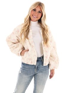 Get ready to Tell It All in this Floral Quilted Bomber Jacket. Featuring a playful floral print and trendy cropped design, this long sleeve jacket is perfect for any fashion-forward individual. With convenient front snap buttons and a cozy lining, you'll look stylish and feel comfortable all day long. Trucker Hat Fashion, Gameday Dress, Long Sleeve Jacket, Outerwear Vest, Sleeve Jacket, Look Stylish, Long Sleeves Jacket, Cardigan Jacket, Dress Romper