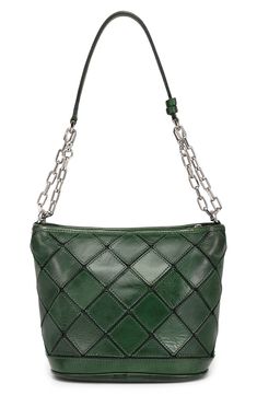 This crossbody bag is shaped from quilted leather and features a spacious interior with room for essentials and extras. 9" x 7" x 5" Lined Leather Imported Green Crocodile Pattern Shoulder Bag For Everyday Use, Green Leather Satchel With Crocodile Pattern, Green Crocodile Pattern Shoulder Satchel, Elegant Green Crocodile Pattern Shoulder Bag, Green Crocodile Pattern Top Handle Satchel, Nordstrom Rack, Quilted Leather, Nordstrom Store, Cross Body Handbags