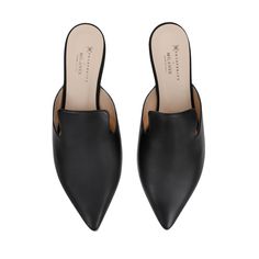 The Ella Mule, Womens Slip On Mules - MILANER Unique Wardrobe, Black Leather Mules, Sunglasses Strap, Italian Shoes, Shoes Flats Sandals, Business Shoes, Slip On Mules, Leather Cleaning, Ballerina Flats