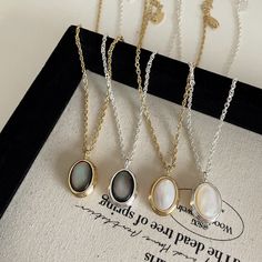 Material: Metal Style: INS Style Female Design, Shell Necklace, Metal Pendant, Shell Necklaces, Metal Style, Metal Necklaces, Real Gold, Silver Necklaces, Shells