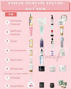 Skincare Routine For Oily Skin Steps, Oily Combo Skin Care Routine, Skincare Steps For Oily Skin, Morning Korean Skincare Routine, Best Korean Skincare Products For Oily Skin, Korean Skincare Routine Am And Pm, K Beauty Skincare Routine, Korean Skin Care Routine For Oily Skin, Korean Skincare For Combo Skin