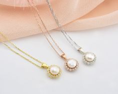 * Stunning handmade solid gold pearl necklace . 14K and 18K options are avaliable. Adorned with tiny beads of white zircon gemstone, used to emphasize the unique design. The necklace has an elegant design in every aspect. It is very stylish and convenient for daily use. You will not be able to take your eyes off the fascinating color of opal stone and the magnificent glitter of solid gold * ★Item Details ♥Made to Order ♥Gold Kt: 14K & 18K ♥Available Gold Color: Gold, Rose Gold, White Gold ♥P Exquisite Yellow Gold Pearl Necklace For Wedding, Exquisite Yellow Gold Pearl Wedding Necklace, Yellow Gold Pearl Pendant Necklace For Wedding, Yellow Gold Bridal Necklace With Pearl Pendant For Wedding, Yellow Gold Pearl Drop Necklace For Wedding, Gold Pearl Embellished Necklaces For Wedding, Exquisite White Gold Pearl Necklace For Wedding, Akoya Pearl Pendant Jewelry For Wedding, Wedding Akoya Pearl Necklace In Yellow Gold