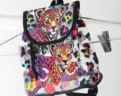 90s accessory: Lisa Frank backpack.     Clear Lisa Frank Super-Mini Backpack with Rainbow Baby Leopard Lisa Frank Backpack, 90s Accessories, Baby Leopard, Vintage Barbie Clothes, Fun Crafts To Do, Lisa Frank, Disney Junior, 90s Kids, Rainbow Baby