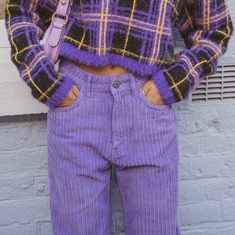 High Waist Purple Corduroy Casual Straight Pants on Storenvy Casual Purple Bottoms For Fall, Trendy Purple Pants For Winter, Purple Cotton Bottoms For Fall, Casual Purple Winter Bottoms, Casual Purple Bottoms For Winter, Purple Straight Leg Pants For Fall, Purple Straight Leg Bottoms For Fall, Fall Purple Straight-leg Bottoms, Fall Purple Straight Leg Bottoms