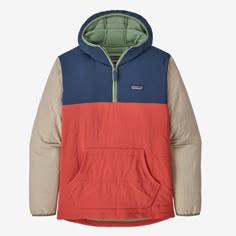 Patagonia Men's Pack In Pullover Hoody Athleisure Outdoor Sweatshirt With Fleece Lining, Outdoor Athleisure Sweatshirt With Fleece Lining, Casual Patagonia Outerwear In Recycled Polyester, Moisture-wicking Nylon Hoodie For Streetwear, Winter Outdoor Moisture-wicking Sweatshirt, Moisture-wicking Winter Sweatshirt For Outdoor, Functional Fleece-lined Hoodie For Fall, Moisture-wicking Sweatshirt For Outdoor Winter Activities, Winter Outdoor Windbreaker In Recycled Polyester