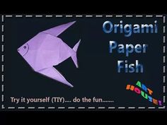 an origami paper fish is featured in this ad for the kids's tv program