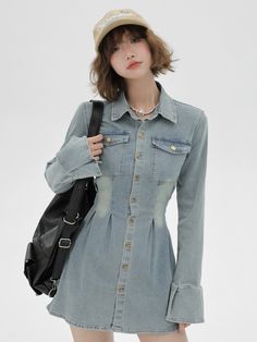 ❤︎American retro denim dress suit❤︎