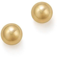 Bloomingdale's 14K Yellow Gold Ball Stud Earrings - 100% Exclusive Classic Gold Clip-on Earrings With Polished Finish, Classic Round 14k Gold Clip-on Earrings, Classic White Gold Clip-on Earrings With Polished Finish, Classic Earrings With Polished Finish, Classic Yellow Gold Polished Earrings, Classic Polished Yellow Gold Earrings, Classic Polished Finish Yellow Gold Earrings, Classic 14k Gold Earrings With Shiny Finish, Classic Yellow Gold Earrings With Shiny Finish