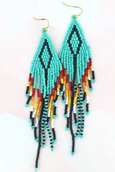 SHIPS 9/29 Native American Beaded Earrings, Native American Beading, Beaded Earrings, Native American, Finding Yourself, Ships, Bead Earrings