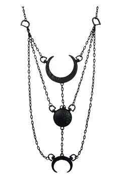 PRICES MAY VARY. Restyle Gypsy Goth Dark Side Black Moon Phase Necklace NuGoth|Occult|Wiccan|Witch Amazon Goth Jewelry, Affordable Black Witchy Jewelry, Cheap Witchy Halloween Jewelry, Kohls Jewelry, Gold Costume, Goth Necklace, Moon Phases Necklace, Goth Jewelry