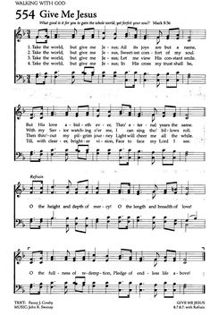 sheet music with the words give me jesus