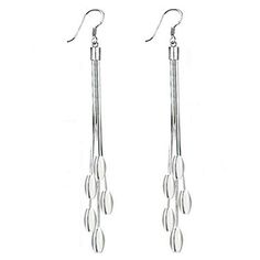 PRICES MAY VARY. 1.5 linear tassel with teardrop bead pendant earrings 2.925 sterling silver Pin earrings 3.It is a good gift set for women 4.Very good quality with simple design, also in good price. 5.Free shipping and comes with a gift box 1.5 linear tassel with teardrop bead pendant earrings. 
2.2.925 sterling silver Pin earrings. 
3.It is a good gift set for women. 
4.Very good quality with simple design, also in good price. 
5.Free shipping and comes with a gift box Elegant Silver Tassel Earrings With Dangling Beads, Silver Long Drop Tassel Earrings As Gift, Silver Long Drop Tassel Earrings For Gift, Elegant Silver Long Drop Tassel Earrings, Silver Tassel Drop Earrings With Dangling Beads, Silver Tassel Earrings For Gifts, Elegant Silver Nickel-free Tassel Earrings, Elegant Silver Tassel Earrings Nickel Free, Silver Tassel Earrings With Dangling Beads For Gift