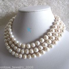 Find ideas๏ฟฝand inspiration for 48 10-11mm White Fresh Water Pearl Necklace Strand Jewelry, Fashion Jewelry White Baroque Pearl Necklace, Fresh Water Pearl Necklace, Genuine Pearl Necklace, Pink Pearl Necklace, Pearl Strands Necklace, Saltwater Pearls, Jewelry Words, White Pearl Necklace, Cultured Pearl Necklace