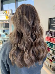 #longhair #brunettehighlights #longhaircut #chocolatehair Highlights On Mousy Brown Hair, Light Mocha Balayage, Cool Mocha Hair, Level 4 Hair, Milk Brown Balayage, Fun Brown Hair, Level 5 Brown Hair With Highlights, Low Balayage, Mocha Beige Hair