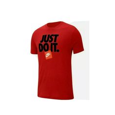 Sz 2xl Men's Nike Sportswear Just Do It 3 Hbr Shirt Ar5002-657 Red 100% Cotton Nike Sportswear T-Shirt Features City Just Do It Details On Soft Fabric Everyday, Outdoor, Contemporary, Basic, Statement Brand Nike Style Ar5002-65 Size 2xl Length 31 In - Chest 50 In - Sleeve 10 In. Color Red Condition Is "New With Tags" Additional Specifications And Details, See Pictures. Nike Casual Sports Shirt, Casual Red Sports Tops, Casual Red Shirt For Sports Events, Red Short Sleeve Shirt For Sports Events, Red Sportswear T-shirt For Sports Events, Casual Red T-shirt For Sports Season, Red Nike Tops For Sports Season, Sporty Red Shirt With Letter Print, Casual Red T-shirt For Sports