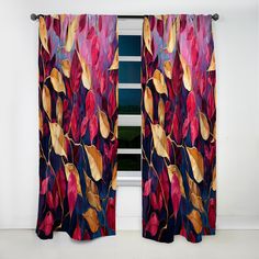 Bring a breath of fresh air to your windows and spruce up any space in your home with this "gold and pink Leaves charm artistry" Leaves 1 panel curtain. This beautiful Traditional curtain is handmade on demand just for you. Traditional Curtains, Leaf Curtains, Curtain Room, Floral Curtains, Pink Leaves, Gold And Pink, A Breath Of Fresh Air, Leaf Charms, Breath Of Fresh Air