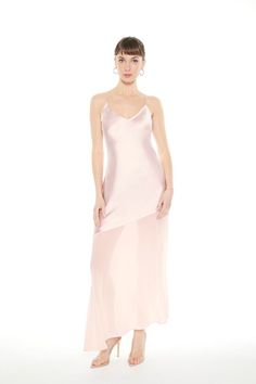 Satin Flounce-Hem Maxi Dress | Forever 21 V-neck Satin Maxi Dress With Side Slits, Satin Finish Maxi Length Slip Dress For Night Out, Satin Finish Maxi Slip Dress For Night Out, Maxi Length Satin Slip Dress For Night Out, Maxi Length Satin Finish Slip Dress For Night Out, Spaghetti Strap Satin Finish Maxi Dress For Night Out, Maxi Length Bias Cut Slip Dress For Night Out, Spring Bias Cut Maxi Dress For Night Out, Bias Cut Slip Dress For Prom