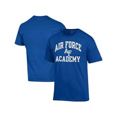 Showcase your unwavering loyalty to the Air Force Falcons with the laid-back look of this High Motor T-shirt from Champion. It features a team wordmark and logo printed across the chest that leaves no doubt who you want to see put a tally in the win column on game day. Plus, this tee is a comfy grab and easy to pair with your go-to Air Force Falcons cap or accessory.Showcase your unwavering loyalty to the Air Force Falcons with the laid-back look of this High Motor T-shirt from Champion. It feat Team-colored University Logo T-shirt, University Logo T-shirt For Sports Season, Short Sleeve T-shirt With University Logo For Sports Events, Casual Short Sleeve T-shirt With University Logo, Casual Cotton T-shirt With University Logo, University Logo Short Sleeve Top For Sports Season, Varsity Crew Neck T-shirt For Fan Gear, Varsity Style Crew Neck T-shirt For Fans, Sports Season University Logo T-shirt