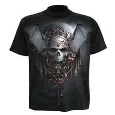 T-SHIRT WITH 3D PRINT OF KAZHAN SKULL - MODERN GOTHIC CLOTHING We offer you our model of a T-shirt in Gothic style. This t-shirt has a skull print that you will undoubtedly find stylish and crazy. It is also suitable for both men and women because this model is unisex. This gothic t-shirt with a skull will become the best thing in your fashionable wardrobe. IMPORTANT If applicable, please measure your body dimensions and carefully pick a suitable size according to the chart. Brand Name: HARD'N'H Rock Style Outfits, Vampire Gothic, Gothic Pattern, Punk Rock Outfits, Rock Style Clothing, Men's Graphic Tees, Modern Gothic