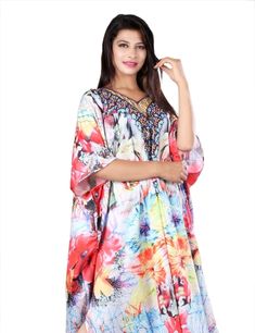 silk kaftan dresses Festive Floral Print Maxi Kaftan, Bollywood Style Dresses With Kimono Sleeves, Embellished Kaftan With Kimono Sleeves For Eid, Eid Embellished Kaftan With Kimono Sleeves, Festive V-neck Printed Kaftan, Spring Kaftan With Embellished Kimono Sleeves, Spring Embellished Kaftan With Kimono Sleeves, Embellished Kaftan For Festivals, Summer Bollywood Embellished Kaftan