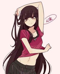 Tableau Art, Danganronpa V3, Danganronpa Characters, Long Black Hair, Poses References, Kawaii Girl