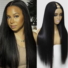 PRICES MAY VARY. 【10A v part wigs Yaki Straight】:Nadula V part wig not a u part wig,v part yaki straight wig blend perfectly with your natural hair,soft, healthy and comfortable. 【Ready to Go VPart Wig】:Yaki Straight V Part Wig,No Glue No Sew In Min Leave Out,more convenient and quickly to be worn and add hair volume than one piece clip in extensions. 【Nadula Yaki Straight v part wig cap】:medium cap size (21-21.5 inch) fits most head size，secure and comfortable.4 clips on the front, 3 combs on t Vpart Wig, V Part Wig, Part Wigs, Half Wig, Wigs Glueless, Straight Wigs, Virgin Hair Wigs, U Part Wig, U Part Wigs