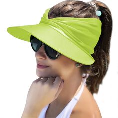 PRICES MAY VARY. Great Material: Women sun visor is made of high-quality cotton & polyester material, which is soft, skin-friendly, lightweight, breathable and comfortable to wear. Simple yet classic colors and fitted cutting design make you looks cool even while exercising, and the sufficient quantity for you to use in daily life. One Size Fits Most: Casual style visor hat, snug and cosy fit. Head circumference about 22"-23.2", the elastic band behind this hat makes it fit your head size perfec Beach Sport, Womens Visor, Sun Visor Hat, Visor Cap, Visor Hat, Sun Hats For Women, Sports Caps, Visor Hats, Shopping Day