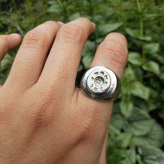 This signet ring is cast in lead-free pewter (Britannia alloy). The ring size when cast is 6. The sealing image is the phases of the moon. This is part of a series of signet rings I am making cast from lead-free pewter. Each ring is hand sculpted to give a unique, rustic style, relief image when used as a seal, with sealing wax. Hand Cast Signet Ring As Gift, Vintage Hand Cast Round Signet Ring, Silver Round Signet Ring, Vintage Hand-cast Round Signet Ring, Symbolic Round Hand Cast Signet Ring, Handmade Spiritual Round Signet Ring, Hand Cast Silver Signet Ring, Silver Handmade Collectible Signet Ring, Symbolic Silver Metal Signet Ring