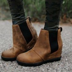 Brand New , Price Firm, No Offers Waterproof Brown Wedge Boots, Country Boots, Zipper Heels, Brown Wedges, Slouched Boots, Boots Women Fashion, Shoe Lace Patterns, Winter Outfits Women, Lace Up Heels